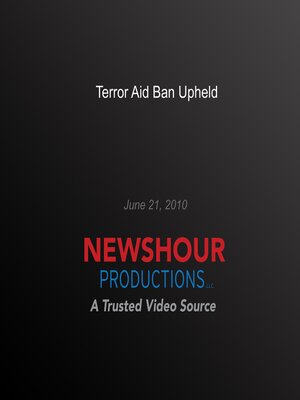 cover image of Terror Aid Ban Upheld